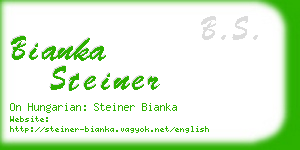 bianka steiner business card